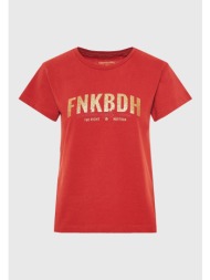 t-shirt με branded τύπωμα στο στήθος