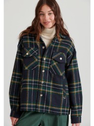 flannel καρό πουκάμισο με τσέπες στο στήθος