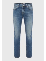 slim fit τζιν παντελόνι με whisker details - ltb x funky buddha
