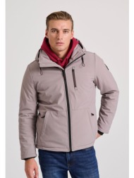 softshell μπουφάν με ελαφριά επένδυση και κουκούλα