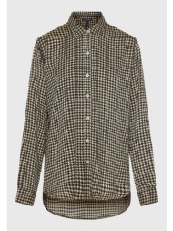 loose fit μακρύ καρό πουκάμισο