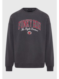 oversized φούτερ με funky buddha κέντημα