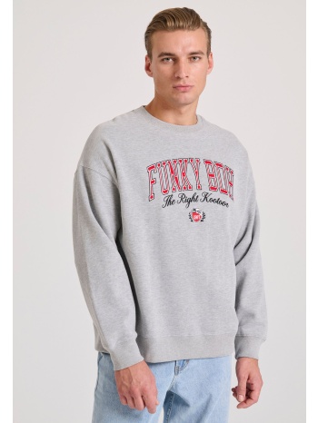 oversized φούτερ με funky buddha κέντημα