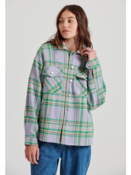 flannel καρό πουκάμισο με τσέπες στο στήθος