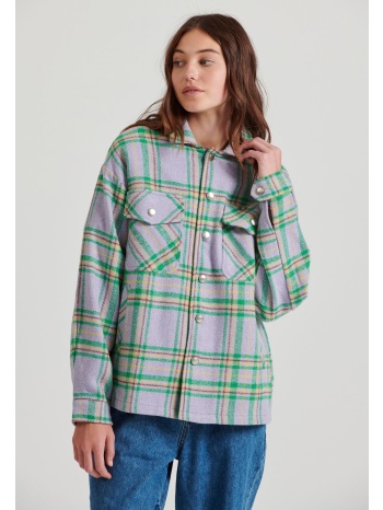 flannel καρό πουκάμισο με τσέπες στο στήθος