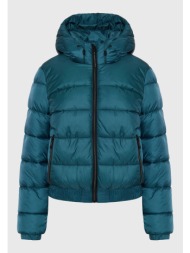 καπιτονέ puffer μπουφάν με κουκούλα