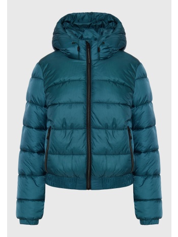 καπιτονέ puffer μπουφάν με κουκούλα
