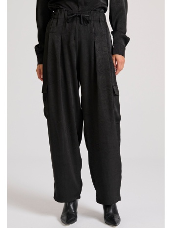 loose fit cargo παντελόνι με 3d crinkle εφέ