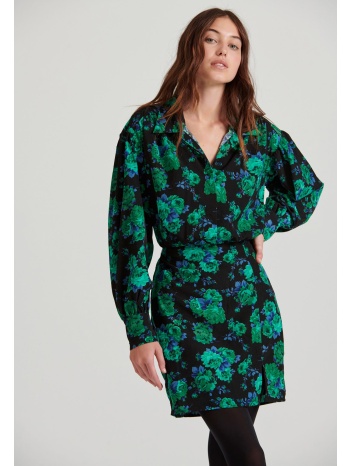 μίνι εμπριμέ σεμιζιέ φόρεμα