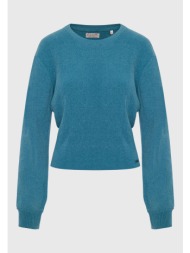 σενίλ κοντό πουλόβερ με ...