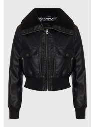 γυναικείο biker jacket από οικολογικό δέρμα (pu)
