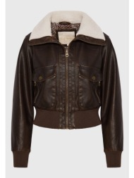 γυναικείο biker jacket από οικολογικό δέρμα (pu)