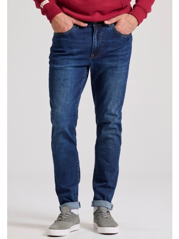 hemp blend slim fit τζιν παντελόνι