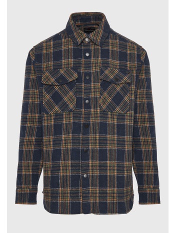 overshirt flannel καρό πουκάμισο με τσέπες