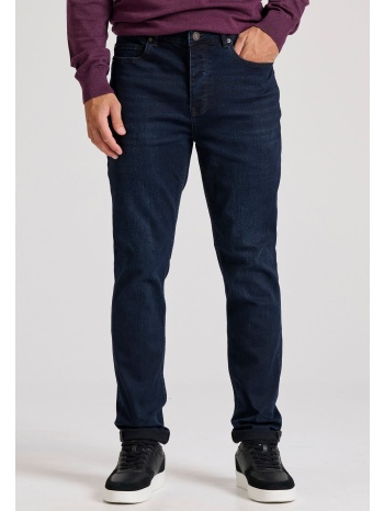 slim tapered fit τζιν παντελόνι με whisker details