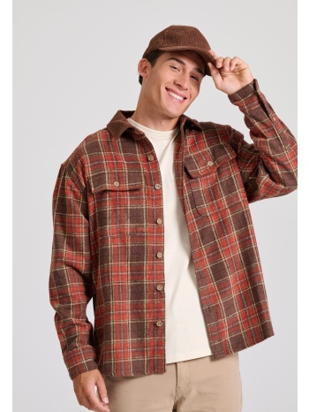 overshirt flannel καρό πουκάμισο
