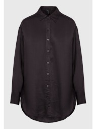 loose fit ασσύμετρο πουκάμισο από βισκόζη