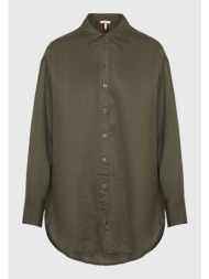 loose fit ασσύμετρο πουκάμισο από βισκόζη