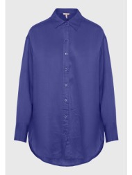 loose fit ασσύμετρο πουκάμισο από βισκόζη