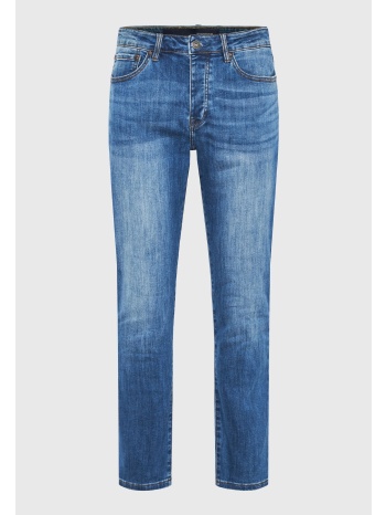 straight fit τζιν παντελόνι με whisker details