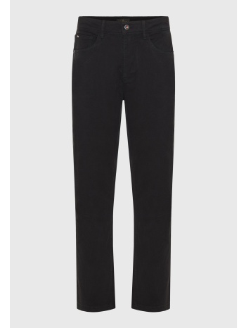 loose tapered fit casual παντελόνι σε ζακάρ ύφανση