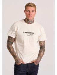 t-shirt με flock artwork τύπωμα