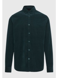 κοτλέ πουκάμισο με κεντημένο logo