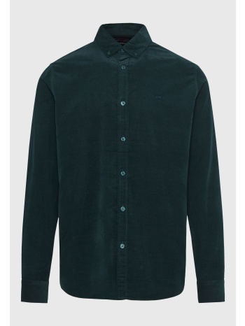 κοτλέ πουκάμισο με κεντημένο logo