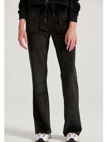 flare fit παντελόνι φόρμας σε βελουτέ ύφασμα