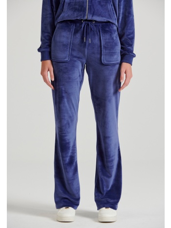 flare fit παντελόνι φόρμας σε βελουτέ ύφασμα