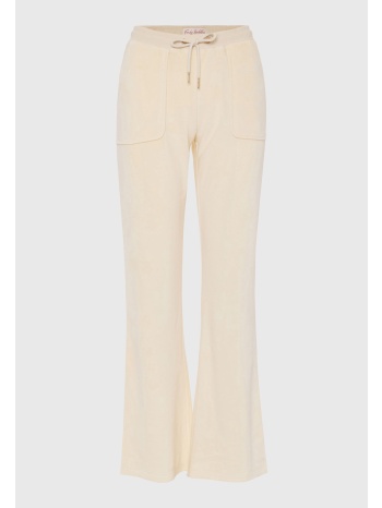 flare fit παντελόνι φόρμας σε βελουτέ ύφασμα