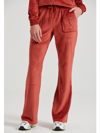 flare fit παντελόνι φόρμας σε βελουτέ ύφασμα