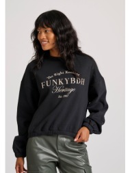 relaxed fit φούτερ με funky buddha κέντημα