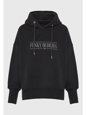 oversized φούτερ με branded κέντημα στο στήθος