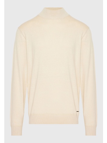 ανδρική πλεκτή μπλούζα με ψηλή λαιμόκοψη