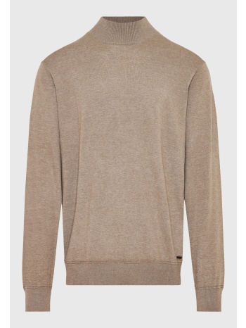 ανδρική πλεκτή μπλούζα με ψηλή λαιμόκοψη