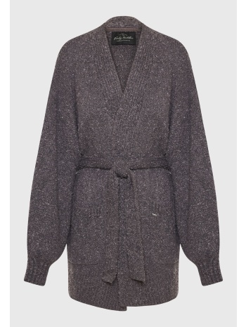 relaxed fit πλεκτή μακριά ζακέτα