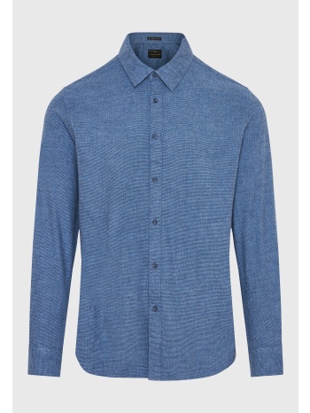 flannel πουκάμισο σε μελανζέ ύφανση