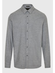 flannel πουκάμισο σε μελανζέ ύφανση