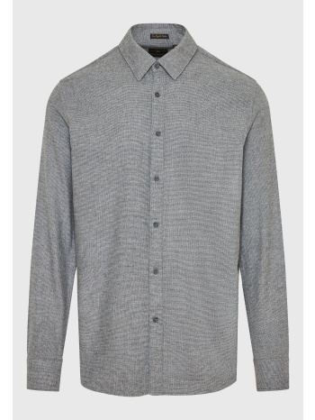 flannel πουκάμισο σε μελανζέ ύφανση