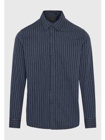 relaxed fit ριγέ πουκάμισο