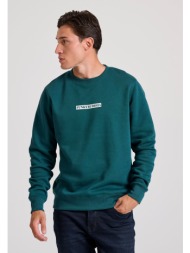 relaxed fit φούτερ με τύπωμα στην πλάτη