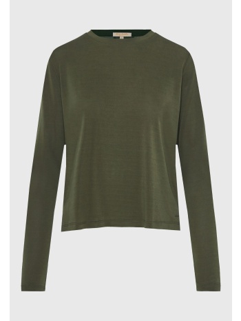 μακρυμάνικη μπλούζα με στρογγυλή λαιμόκοψη