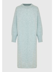 relaxed fit μίντι πλεκτό φόρεμα με πλαϊνά σκισίματα