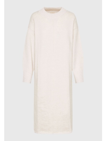 relaxed fit μίντι πλεκτό φόρεμα με πλαϊνά σκισίματα