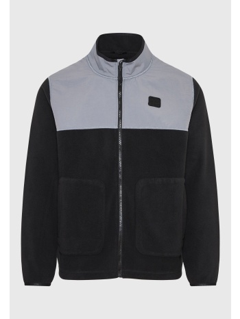 oversized ζακέτα fleece με rubber logo