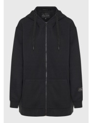 relaxed fit φούτερ ζακέτα με τύπωμα στη πλάτη