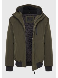 ανδρικό bomber μπουφάν με κουκούλα