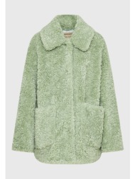 loose fit faux fur jacket