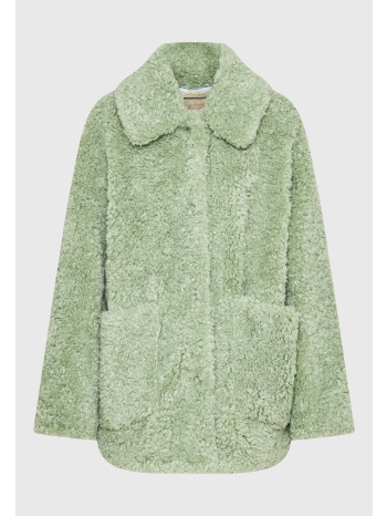 loose fit faux fur jacket